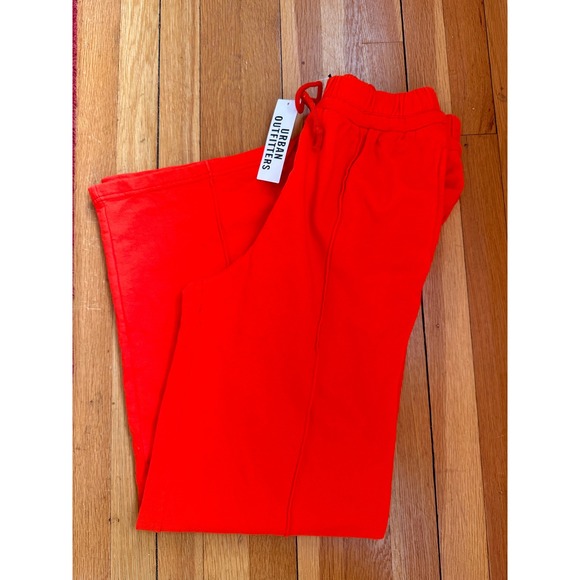 Urban Outfitters Pants - Urban Outfitters Out From Under Orange Wide Leg Seam Front Sweatpants Medium NWT